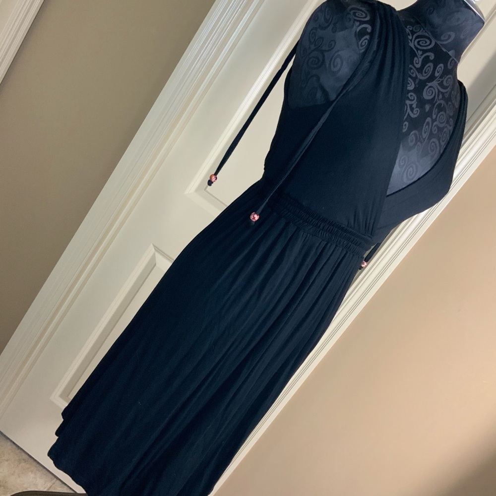 Urban Nomad Sexy Dress S/M Black Deep V #L1